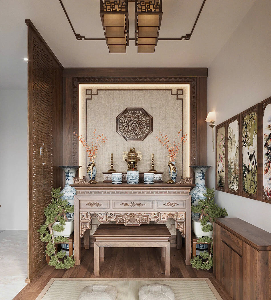 Kích thước phòng thờ chung cư