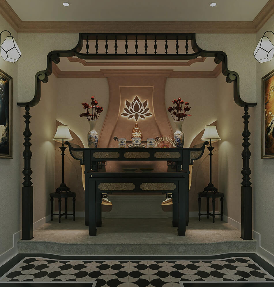Đặt bàn thờ gần phòng ngủ