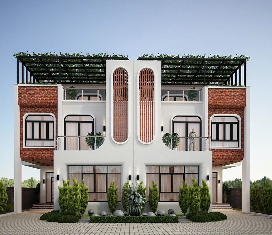 mẫu nhà vườn đẹp hiện đại