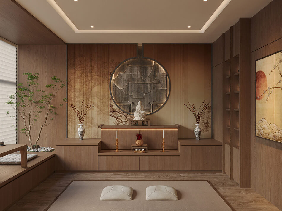 Cây phong thủy phòng thờ