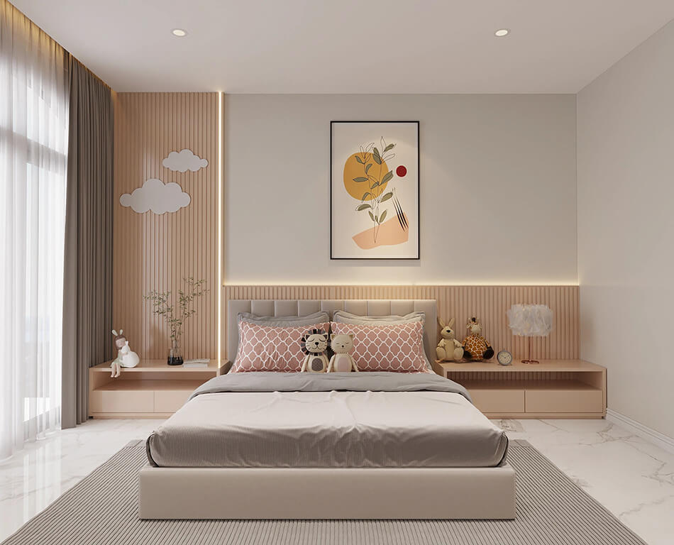 Trang trí phòng ngủ cho bé gái