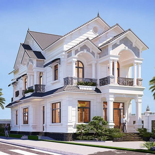 Tổng hợp mẫu biệt thự 2 tầng mái Thái hiện đại và sang trọng