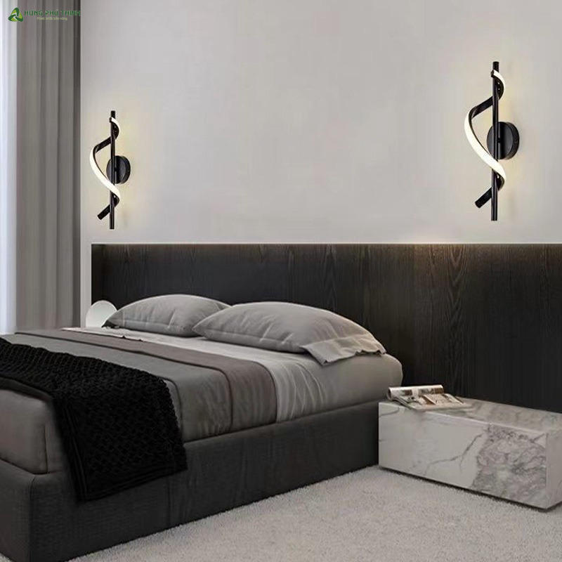 Đèn gắn tường cho phòng ngủ hình nốt nhạc ấn tượng
