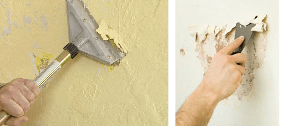 Cần cạo lớp sơn cũ khi sửa chữa nhà