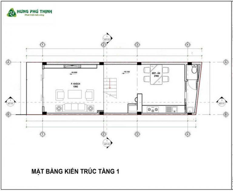 Mẫu thiết kế nhà 4x15m 3 tầng tối giản hiện đại2024