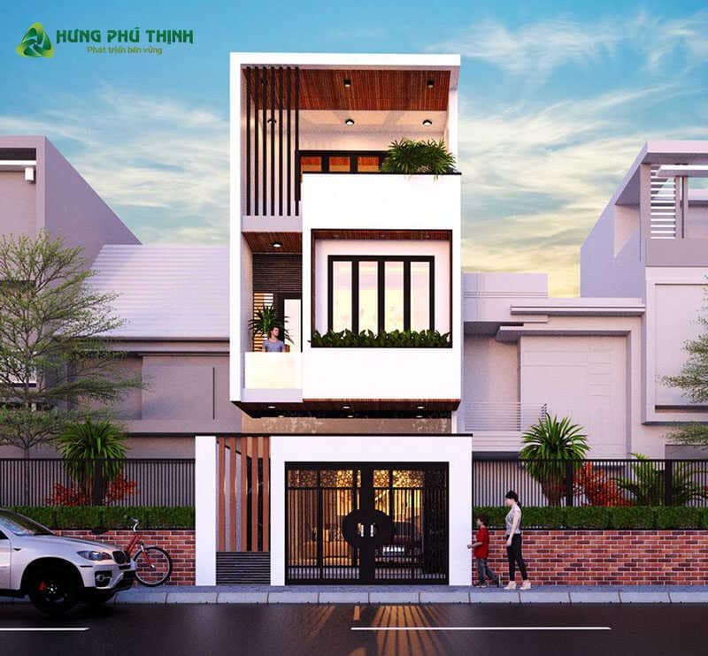 Mẫu nhà phố đẹp tại Hưng Phú Thịnh - mẫu 3
