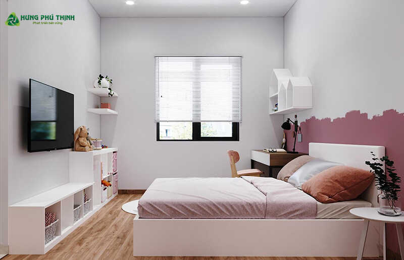 Phòng ngủ 3 - mẫu thiết kế nhà 1 trệt 1 lầu 5x20m