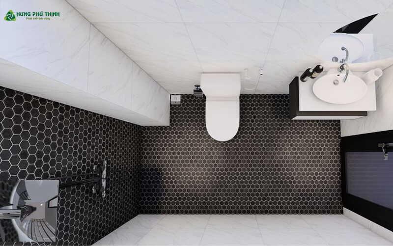 Nội thất phòng tắm - mẫu nhà 2 tầng 6x14m