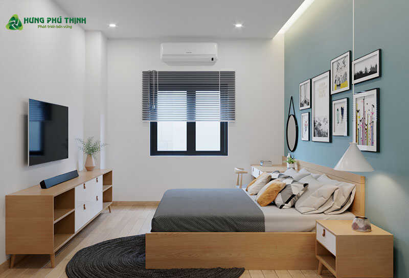 Phòng ngủ 2 -  mẫu thiết kế nhà ống 2 tầng 4x17m