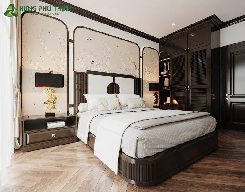 Phòng ngủ phong cách Đông Dương - mẫu 2