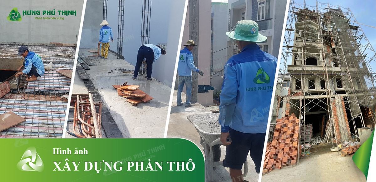 Dịch vụ xây nhà thô tại Hưng Phú Thịnh ( Ảnh minh họa)
