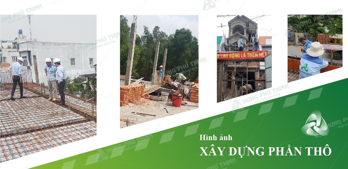 Hình ảnh thi công nhà thô tại Quận 1 của Hưng Phú Thịnh ( Ảnh minh họa)