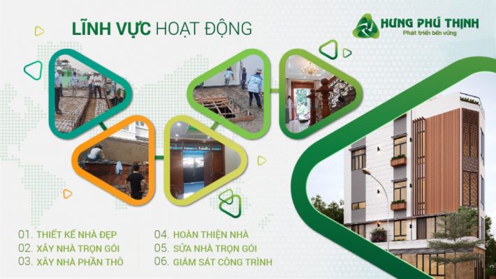 Hưng Phú Thịnh – Chuyên thiết kế – thi công nhà trọn gói uy tín HCM
