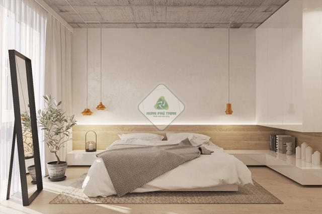 Mẫu phòng ngủ người lớn phong cách tối giản (mẫu 3)