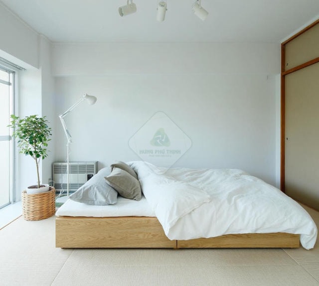 Phòng ngủ phong cách tối giản.