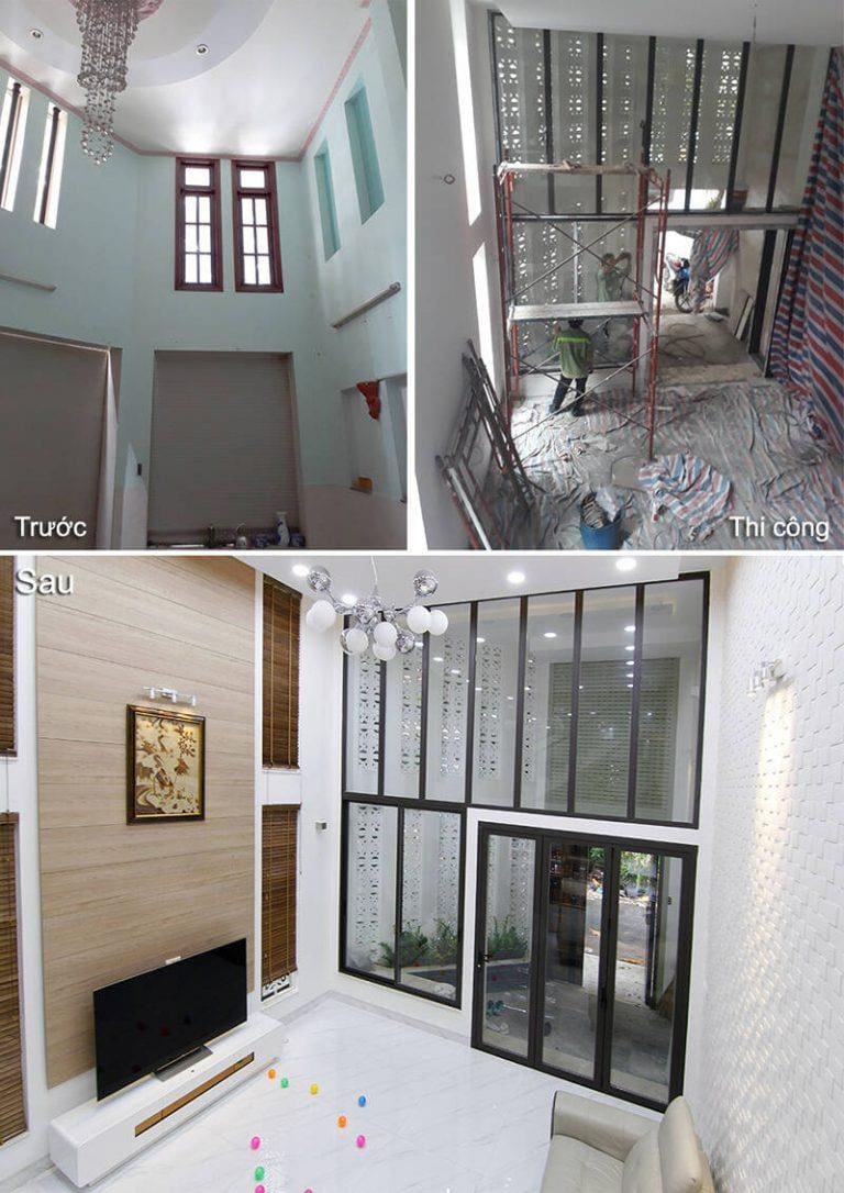 Hình ảnh công trình trước và sau khi cơi nới nhà