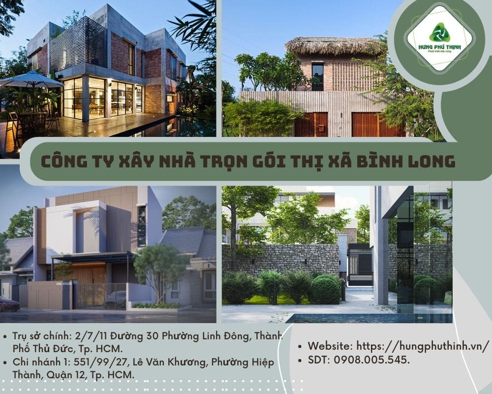 Dịch vụ xây nhà trọn gói thị xã Bình Long - Bình Phước