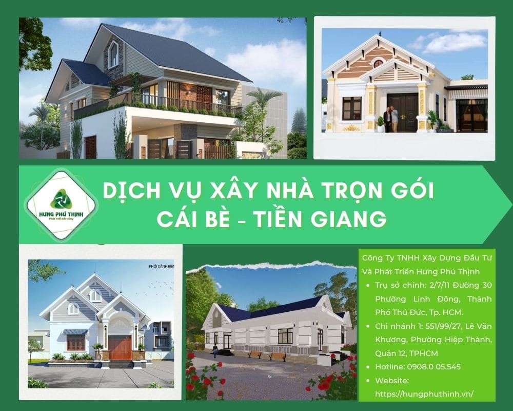 Báo giá xây nhà trọn gói Cái Bè Tiền Giang