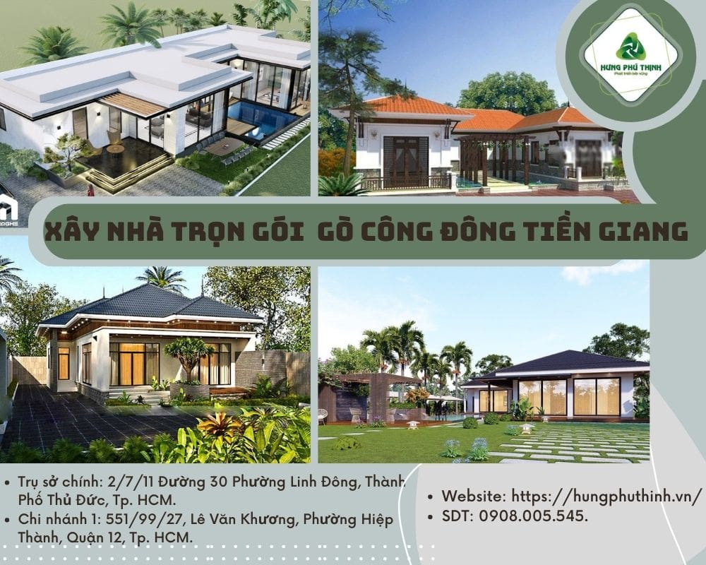 Báo giá xây nhà trọn gói tại huyện Gò Công Đông - Tiền Giang