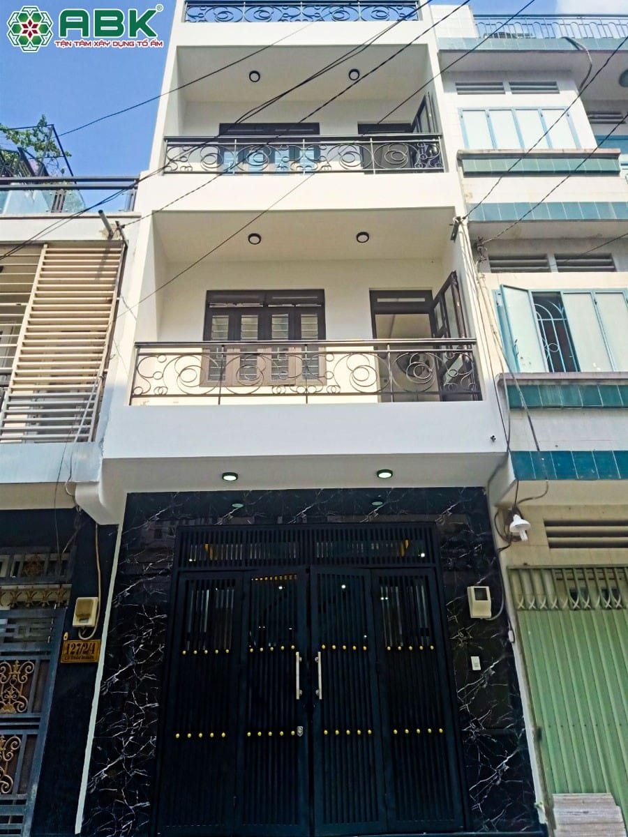 Mẫu 2: Nhà phố 4 tầng Anh Châu quận Tân Phú, HCM.