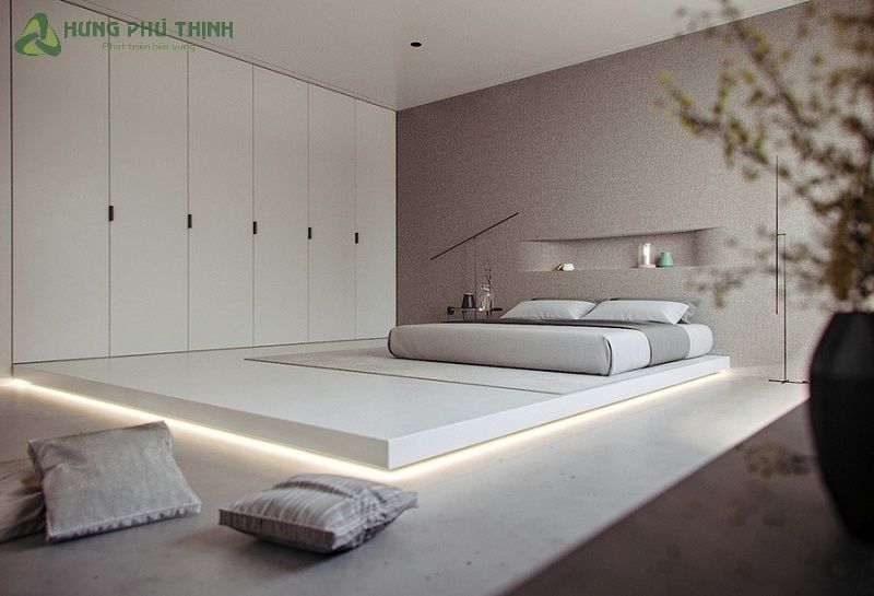 Phòng ngủ phong cách tối giản -Minimalism (Mẫu 7)