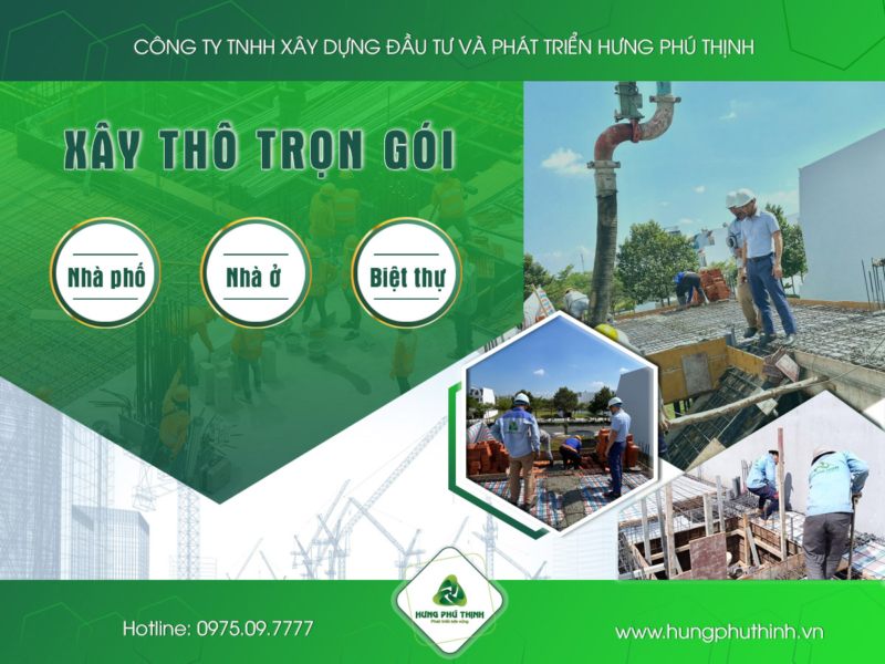 báo giá xây nhà phần thô trọn gói