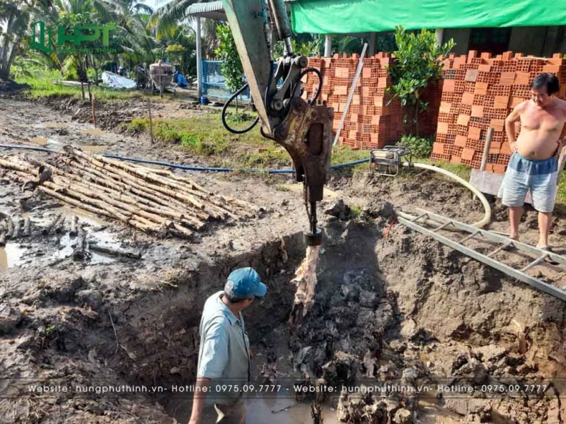 Tiến độ thi công dự án xây Villa 1 trệt 1 áp mái tại Bến Tre - Chị Trang