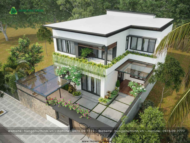 Xây biệt thự trên đất 300m2