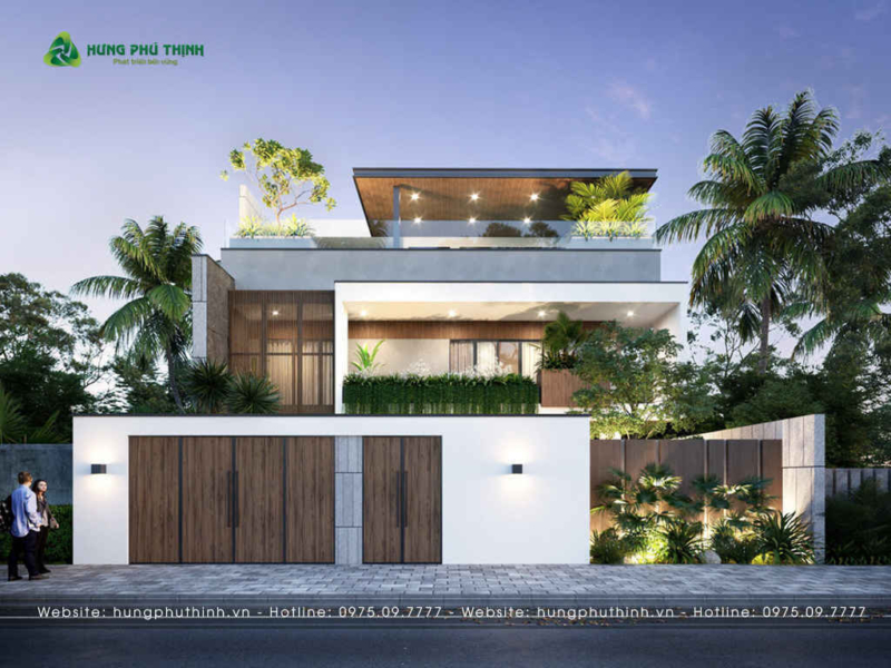 Xây biệt thự trên đất 300m2